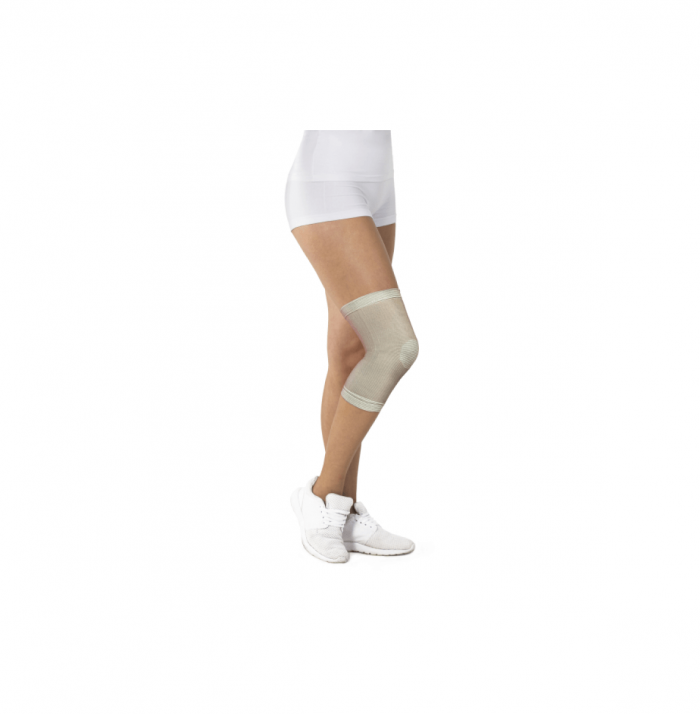 Бандаж для колінного суглоба компресійний з бавовною Тип 508-К (бежевий)