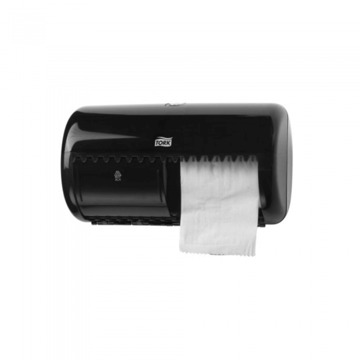 Диспенсер для туалетного паперу в стандартних рулонах, чорний 557008 Tork